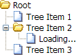 The same tree while loading the subtree